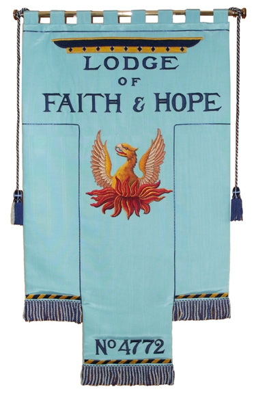 The lodge of faith and hope 4772 banner